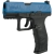 Walther FulMetal Blowback Azul Dispara Gomas PepasPimienta y PepasPintura CO2 (Tamaño y peso real sonido al 60%) Deporte Defensa Entrenamiento  