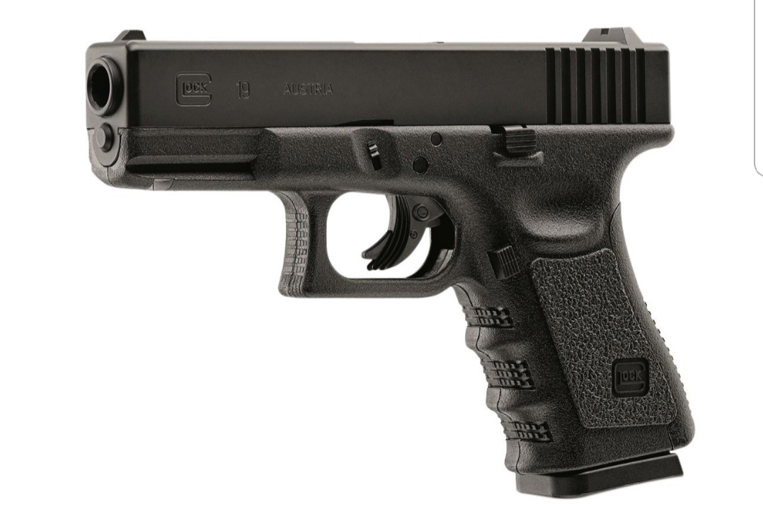 Glock 19 Riel Metálica 4.5mm/.177 FulMetal NoBlowback