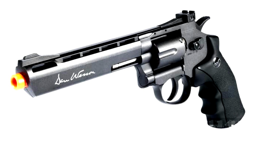 Dan Wesson CO2 Airsoft Revolver, Negro, 6
